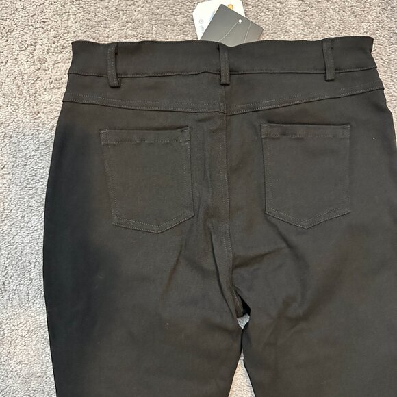 LIBIN Women's Stretch Work Pants Skinny-Leg Slacks Slim Fit Golf UPF 50+ Black - Picture 4 of 10
